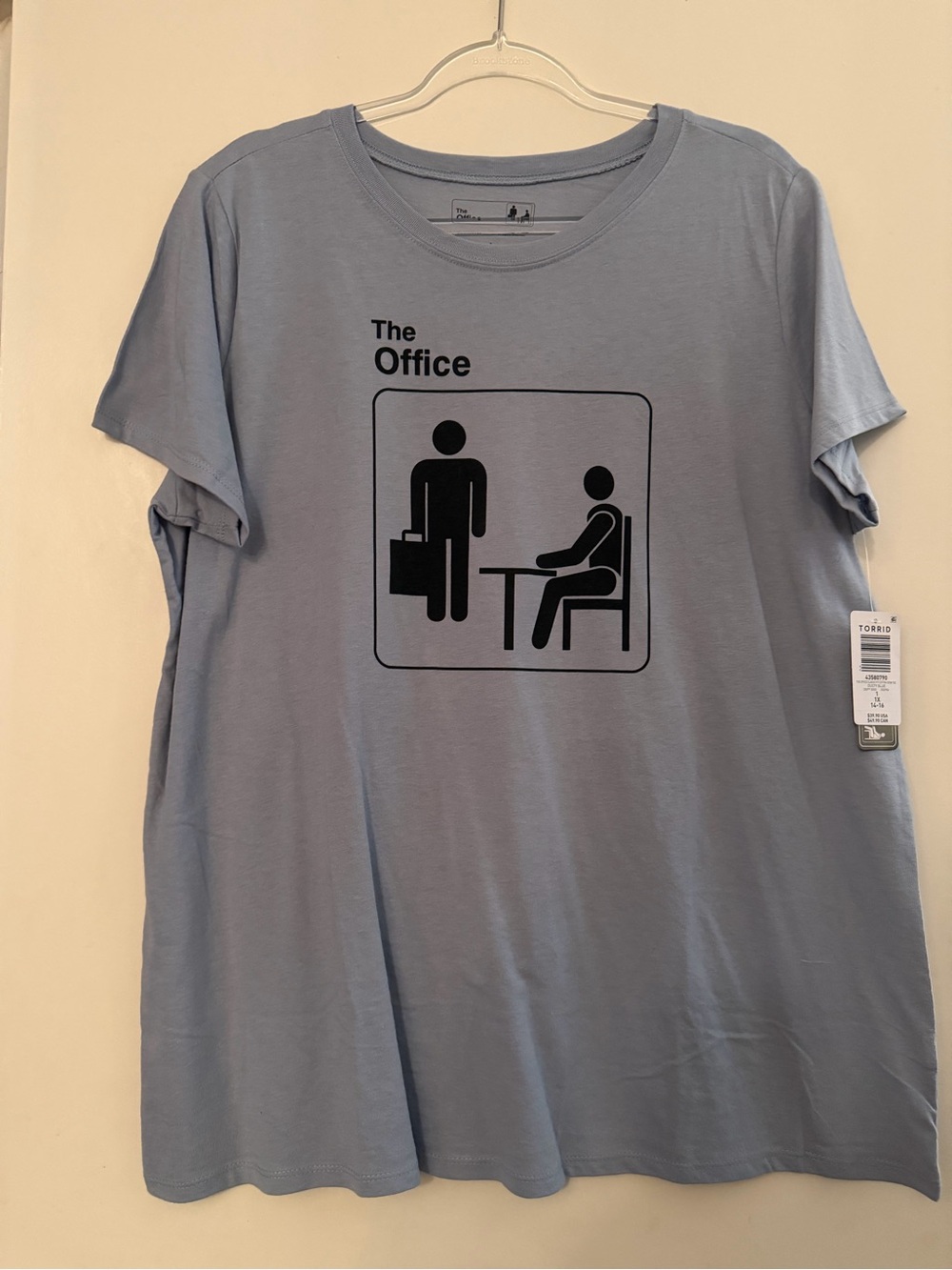 torrid Light Blue "The Office" Graphic Tee 1x